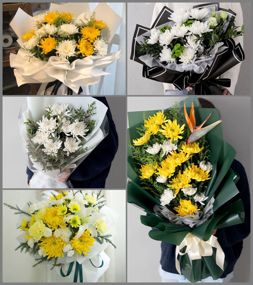 广东韶关市南雄市油山镇古城村白事花束代送